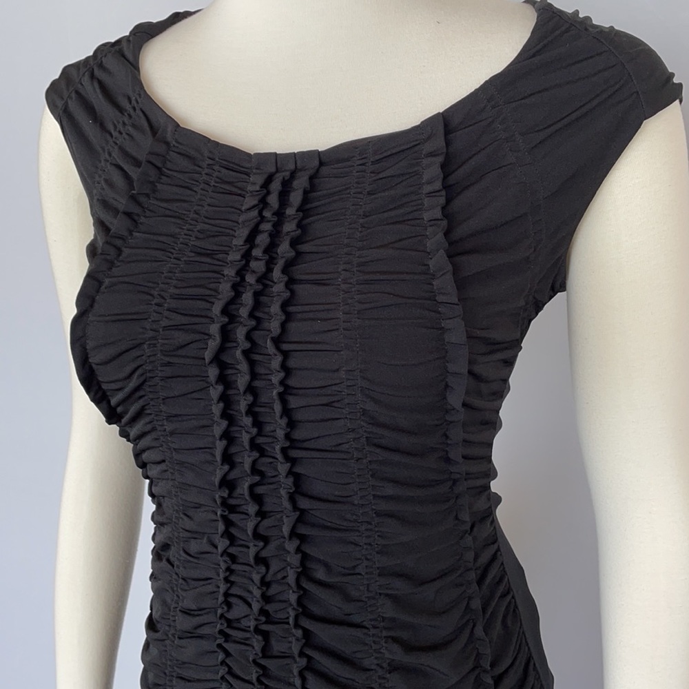 WHBM  Extended Sleeve Ruched Ruffle Top Size Small - Picture 12 of 14